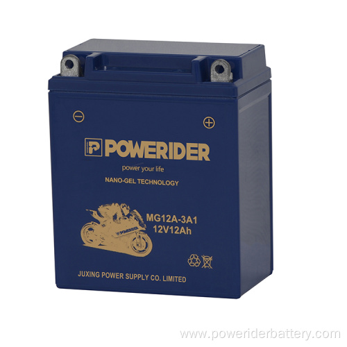 12v 12ah yb12al-a nano-gel tech motorcycle starter battery